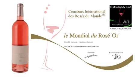 Petula Mondial des rosés 2010 médaille d'or